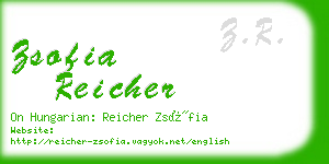zsofia reicher business card